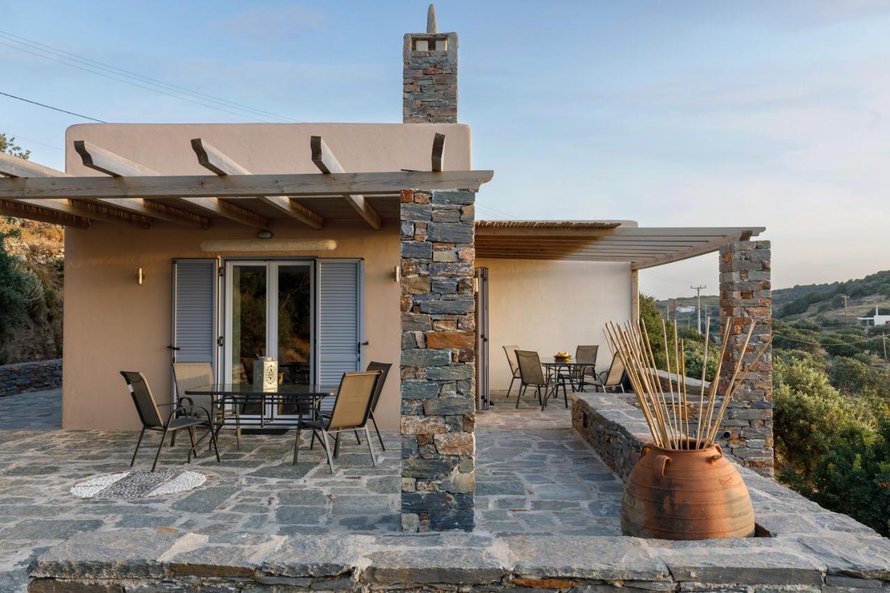 Cycladic Villa With Sea View! Ioulis Экстерьер фото