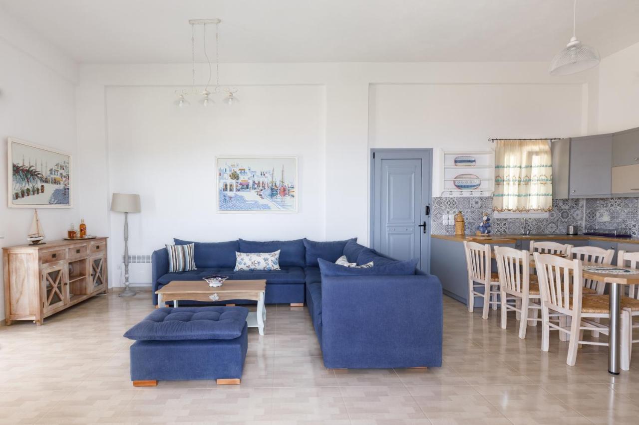 Cycladic Villa With Sea View! Ioulis Экстерьер фото