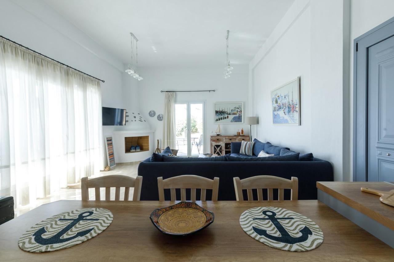 Cycladic Villa With Sea View! Ioulis Экстерьер фото