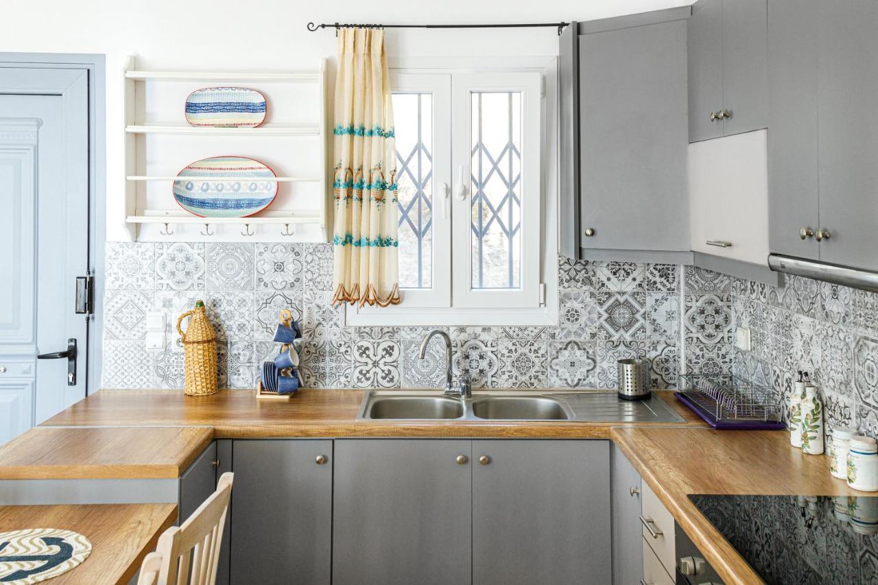 Cycladic Villa With Sea View! Ioulis Экстерьер фото