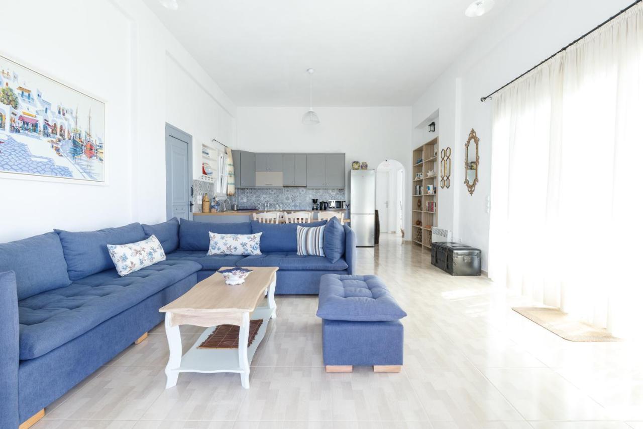 Cycladic Villa With Sea View! Ioulis Экстерьер фото
