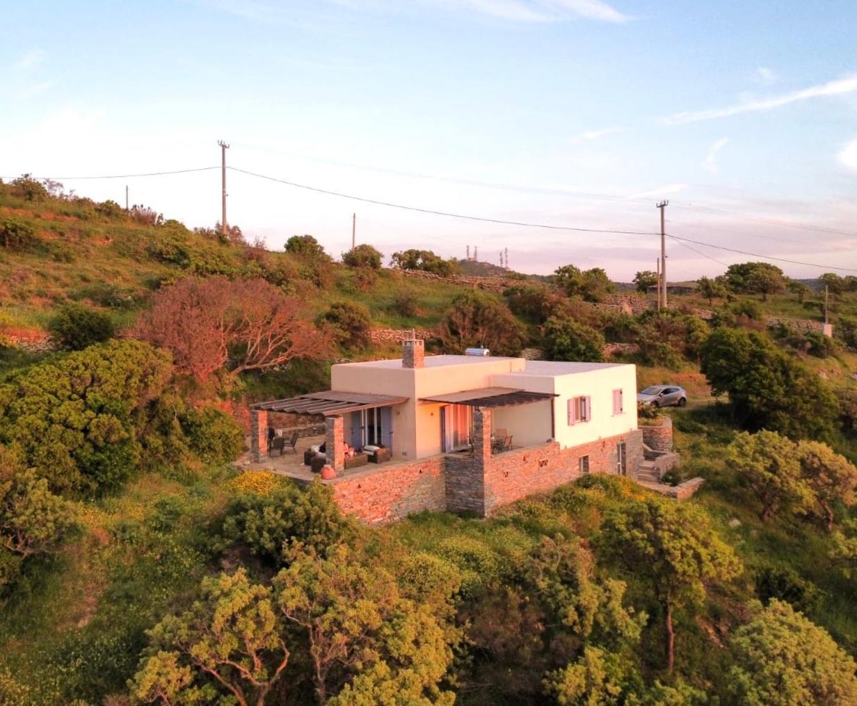Cycladic Villa With Sea View! Ioulis Экстерьер фото