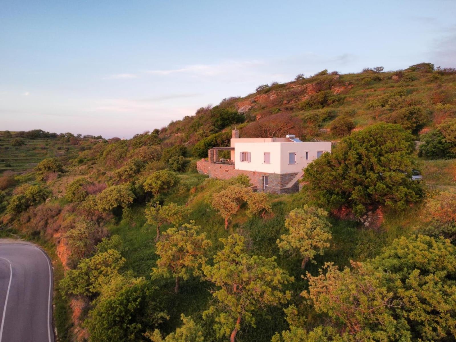 Cycladic Villa With Sea View! Ioulis Экстерьер фото